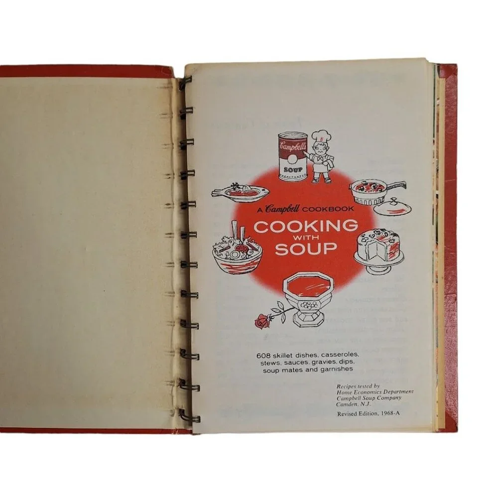 Campbell Cookbook Soup‎ Recipes Dishes Casseroles 1968 Edition Hardcover Vintage